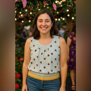 Babaton by Aritzia Light Blue Floral camisole xsmall